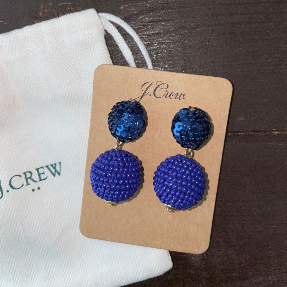 NEW! JCrew Blue Earrings